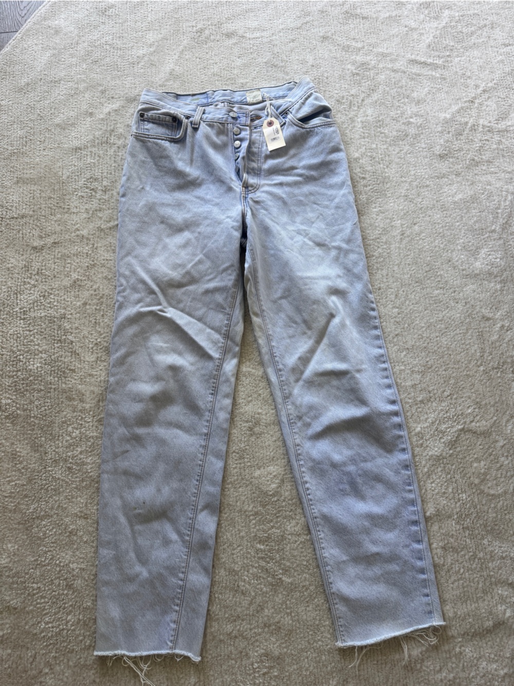 VINTAGE Levi's Light Wash High-Rise Straight-Leg Jeans